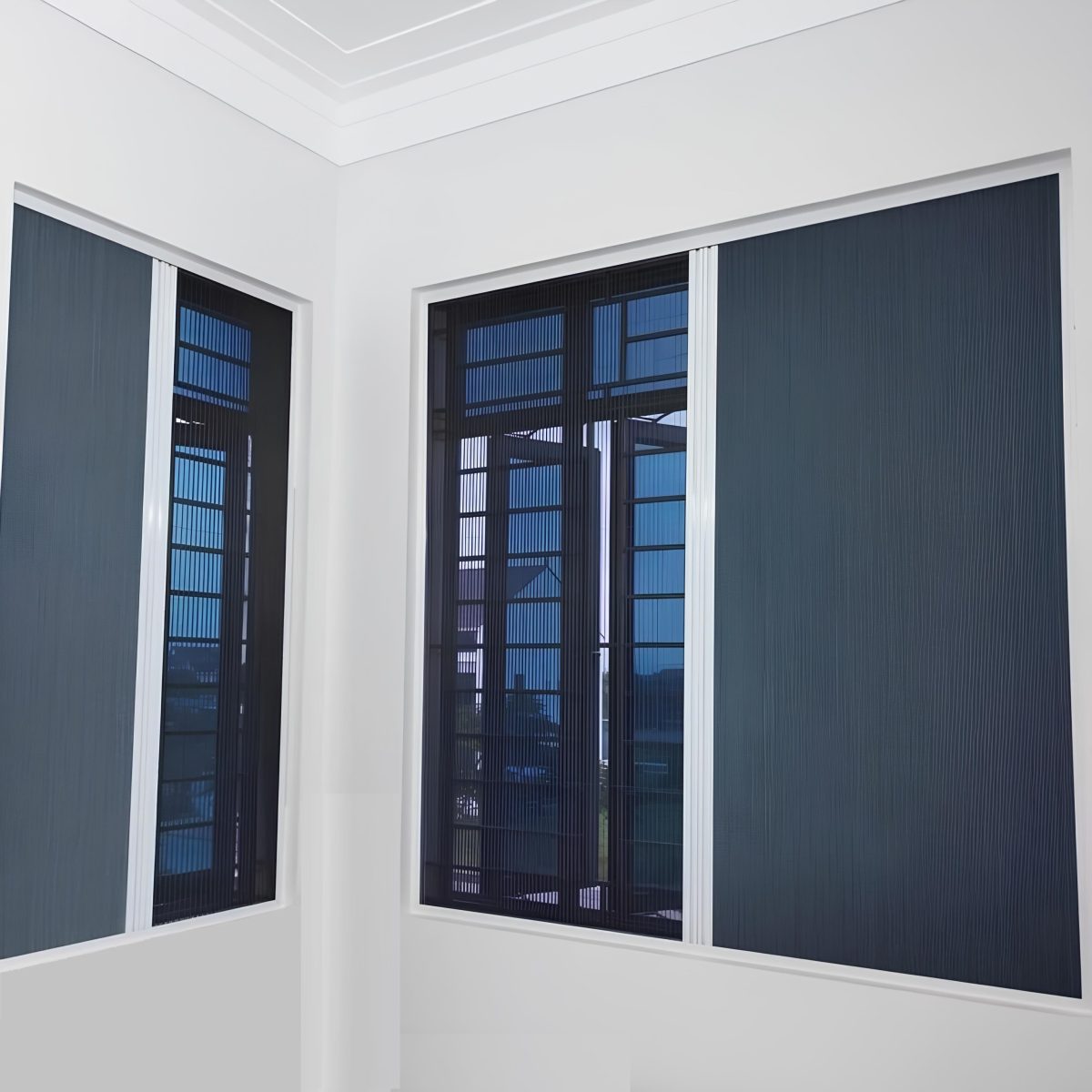 Cửa Lưới Kết Hợp Rèm Tổ Ong